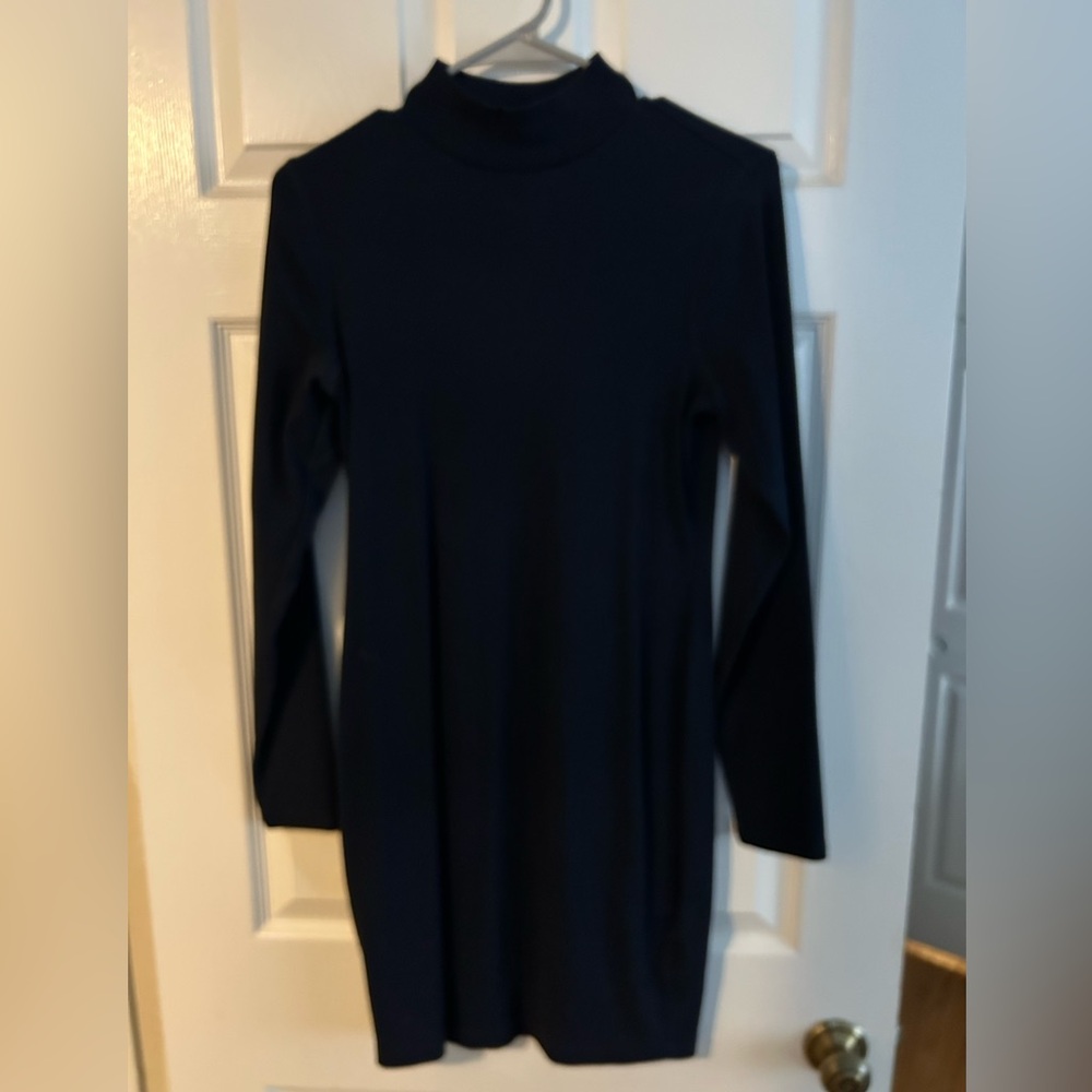 Old Navy Navy Blue Ribbed Dress